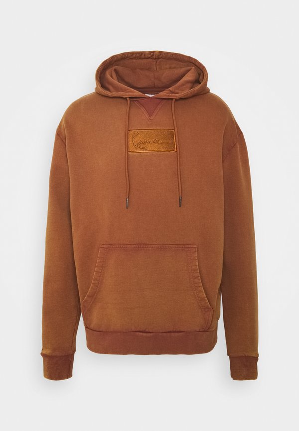 SMALL SIGNATURE BOX WASHED HOODIE UNISEX - Sweatshirt - dark orange2
