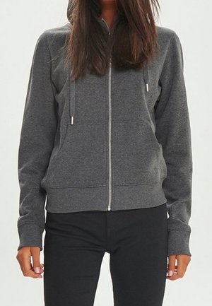 Sweater met rits - dark grey
