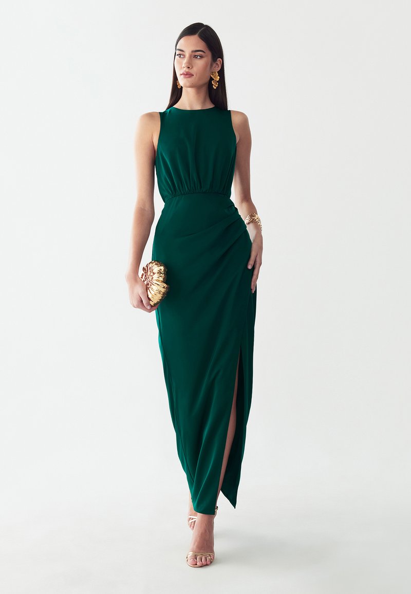 emerald green dress with gold heels ST MRLO SHARMAINE - Maxi polyester