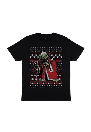 SANTA YODA - T-Shirt print - black