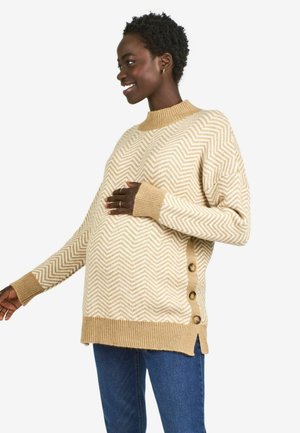 TURTLE NECK MATERNITY NURSING  - Jumper - caramel