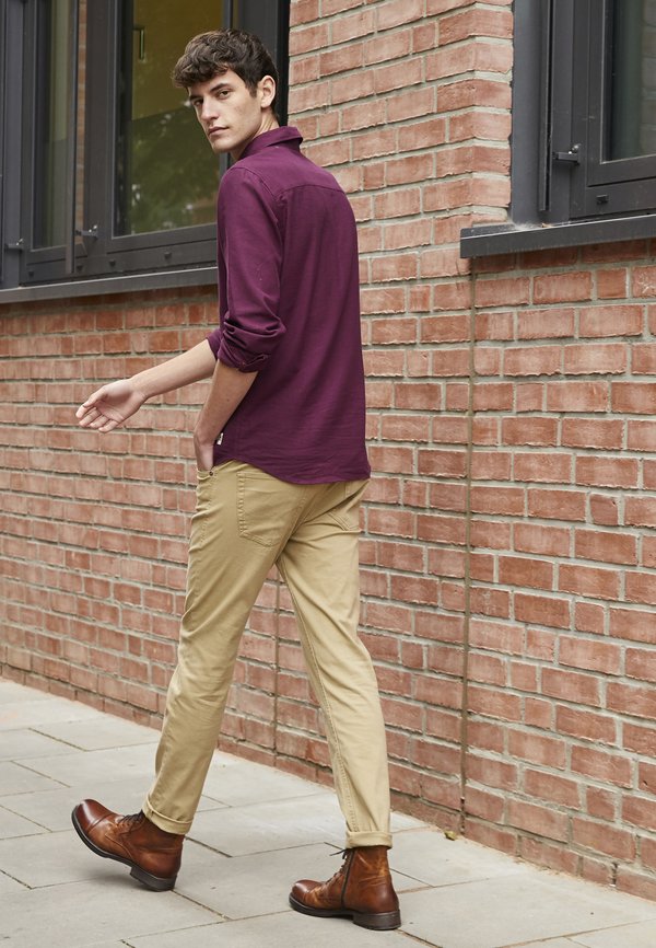 JFWRUSSEL - Lace-up ankle boots - cognac