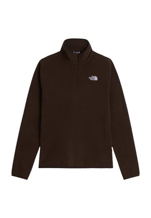 The North Face, GLACIER 1/4 ZIP - Pull polaire - dark chestnut