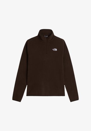 The North Face, GLACIER 1/4 ZIP - Pull polaire - dark chestnut