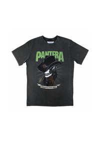 Paradiso Clothing PANTERA SKELETON COWBOY STONE WASH - Print T-shirt - charcoal