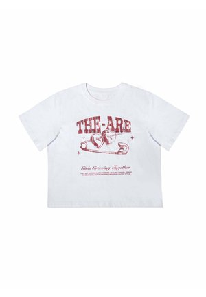 THE-ARE, DE MANGA CORTA CON SERIGRAFÍA - T-shirt imprimé - blanco
