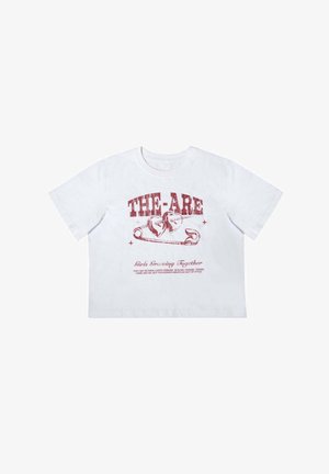 THE-ARE, DE MANGA CORTA CON SERIGRAFÍA - T-shirt imprimé - blanco