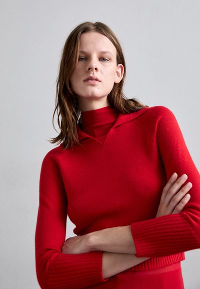 Victoria Beckham DOUBLE LAYER - Πουλόβερ - red