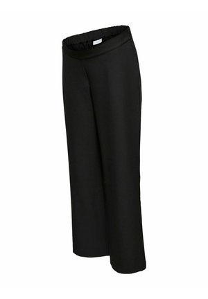 MAMALICIOUS, WIDE-LEG TROUSERS REGULAR FIT LOW WAIST TROUSERS - Nohavice - black