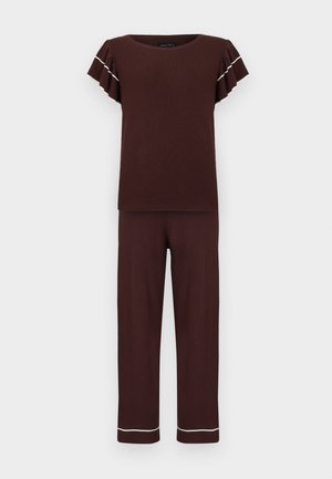 SET - Pantaloni de trening - dark brown