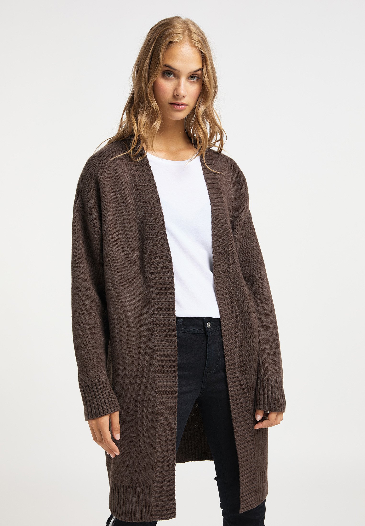 free people espresso cardi