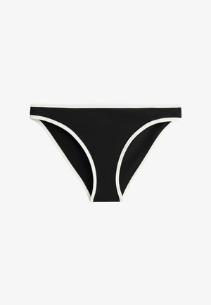 OYSHO, CONTRAST TRIM CLASSIC BIKINI BRIEFS - Spodný diel bikín - black