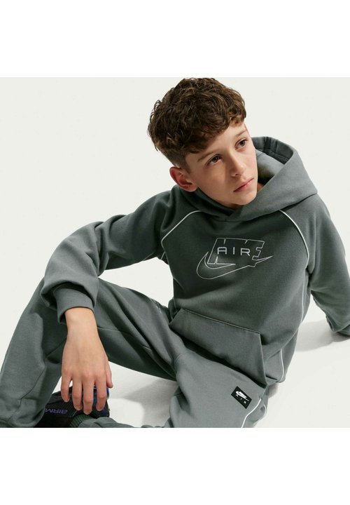 Nike SPORTSWEAR OLDER KIDS' FLEECE JOGGERS AIR - Tracksuit bottoms - smoke grey white white — foto 5