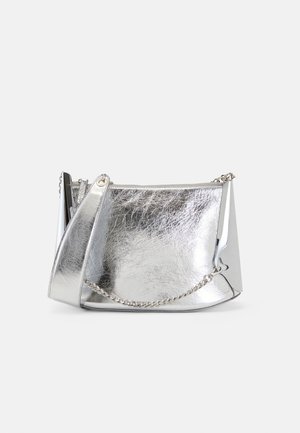 ALL DAY BAG WIDE STRAP  - Across body bag - silver-coloured and chrome