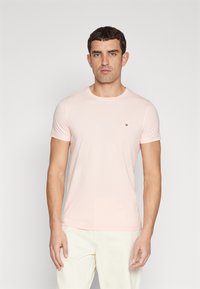 Tommy Hilfiger STRETCH SLIM FIT TEE - Osnovna majica kratkih rukava - pink crystal