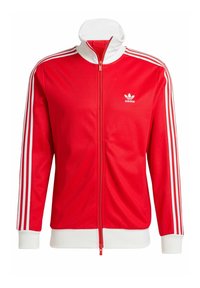 Zip-up sweatshirt - better scarlet   white