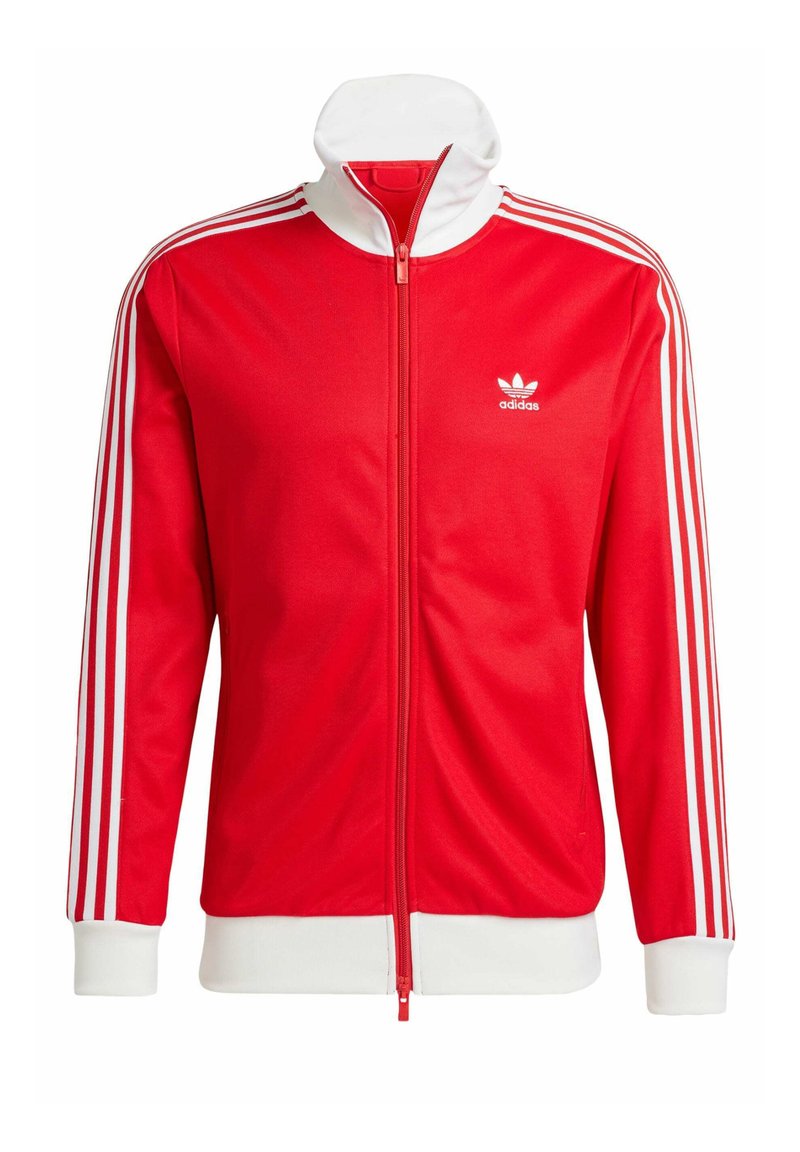 adidas Originals Sweater met rits rood adidas Originals Sweater met rits rood