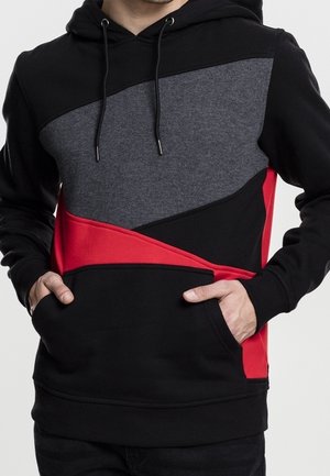 Felpa con cappuccio - black