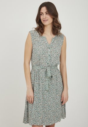 FRALCRINKLE 3 DRESS - Day dress - clover green mix