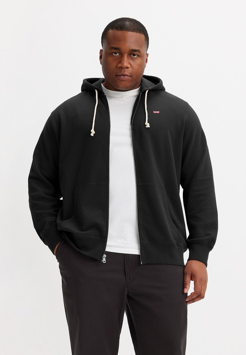 Levi's® Plus BIG ORIGINAL ZIP UP - Sweater met rits - caviar