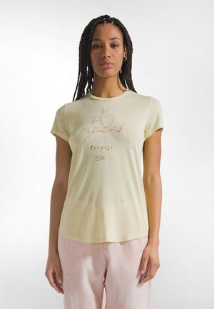 GRAPHIC YOGA  - T-shirt med print - yellow