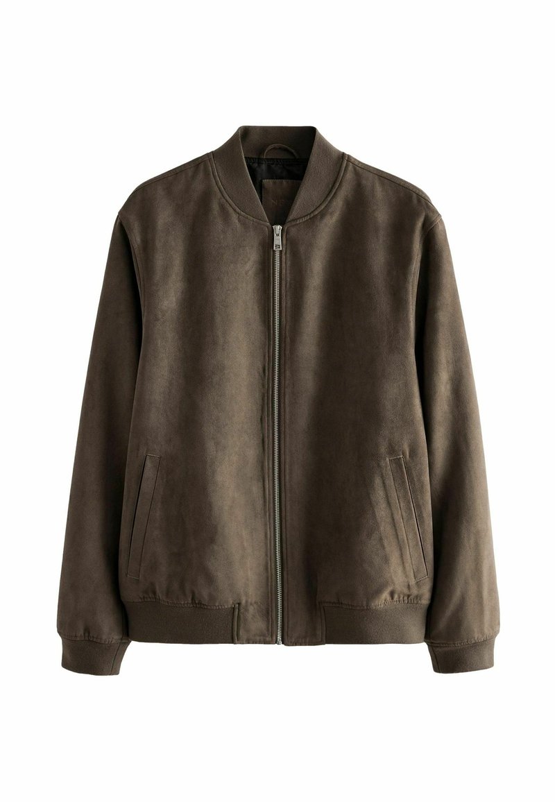 JACKET MAN Chaqueta Bomber ZARA De Piel Sintética Gris Chaqueta Elegante  Hombre Invierno