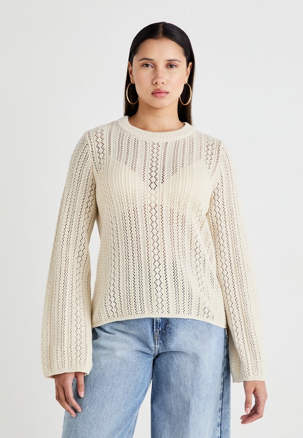 PCNUKA O NECK - Strickpullover - birch