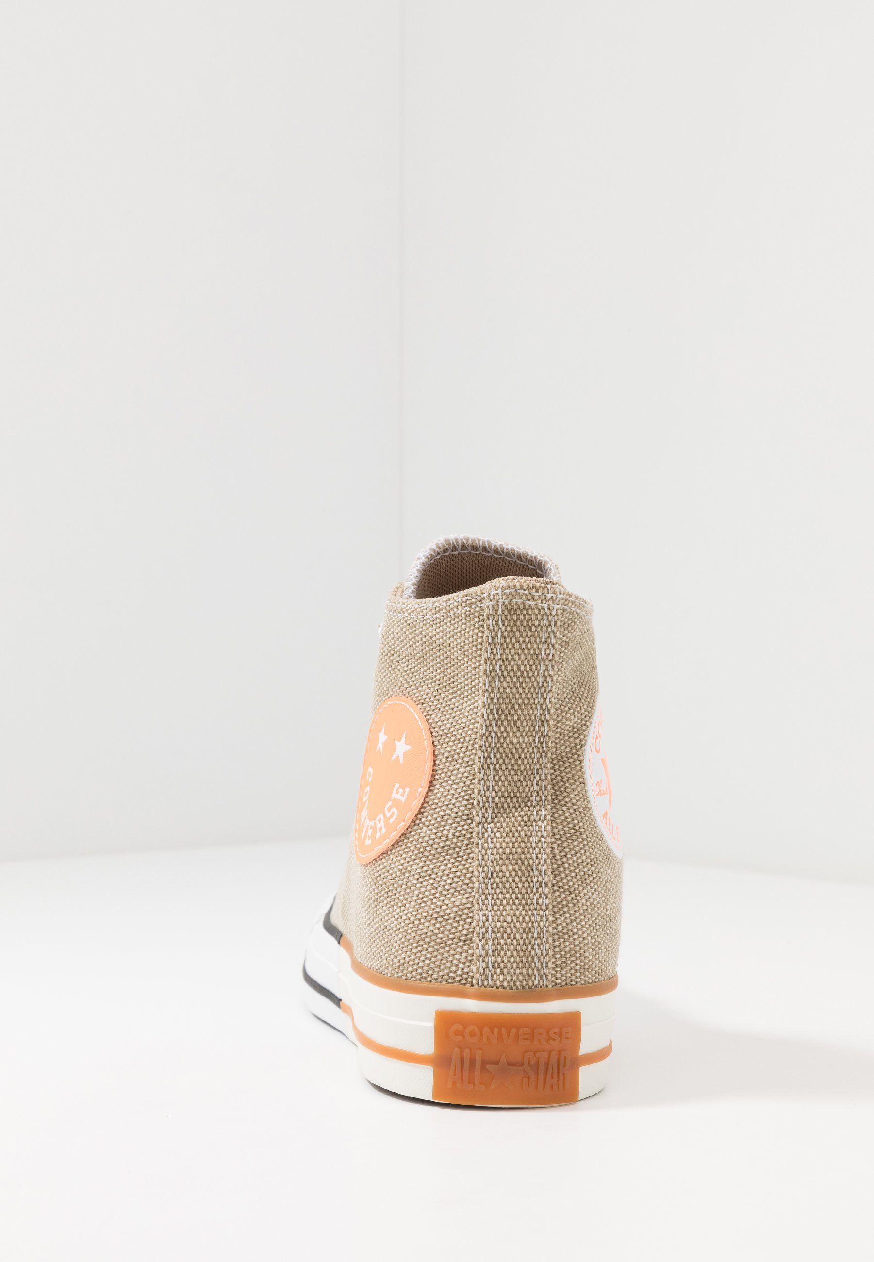 Converse CHUCK TAYLOR ALL STAR - Høye joggesko - khaki/total orange/white Converse CHUCK TAYLOR ALL STAR - Høye joggesko - khaki/total orange/white