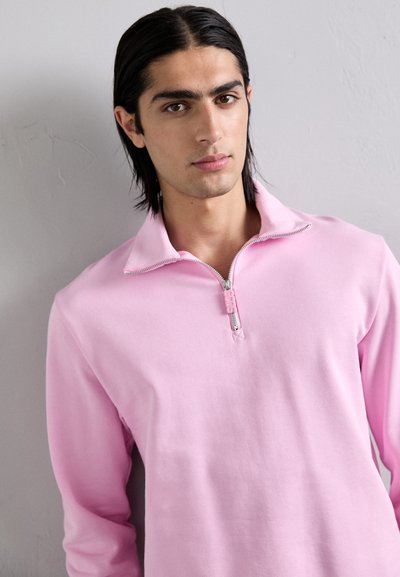 GCDS ESSENTIALS HALF ZIP - Sweatshirt - pink
