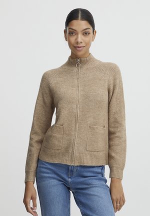 BYMARTINE POCKET - Cardigan - tannin melange