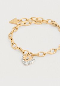 Guess HEART LOCK - Βραχιόλι - yellow gold-coloured/silver-coloured