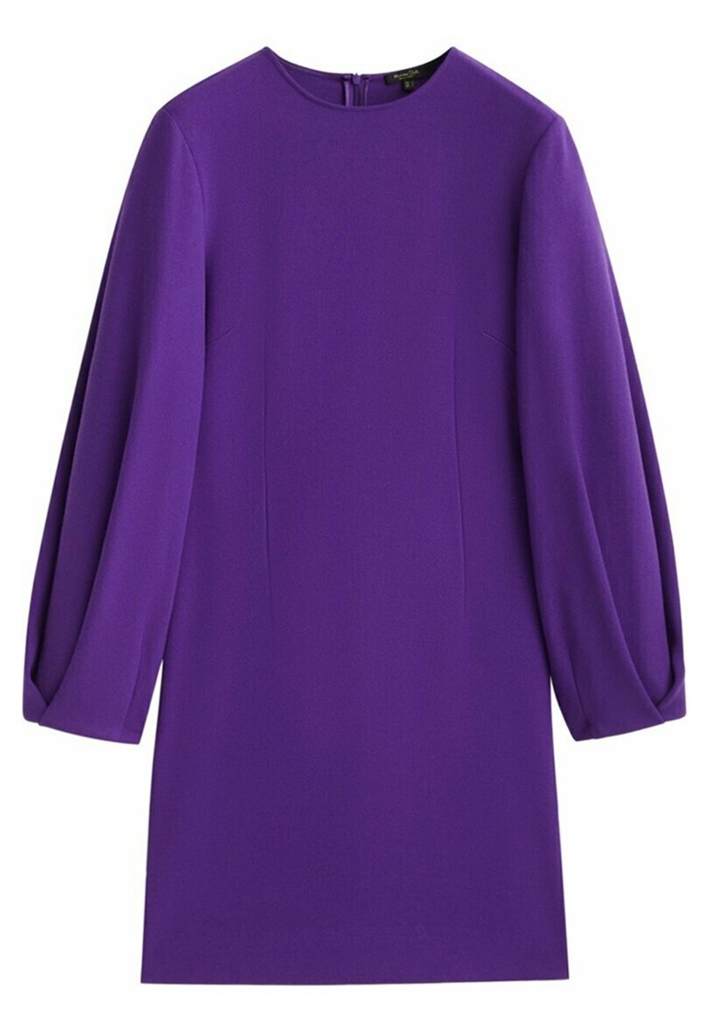 massimo dutti purple dress Massimo Dutti PLEATED DRESS plum