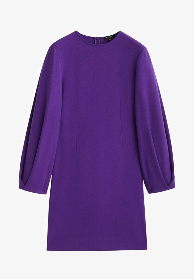 massimo dutti purple dress Massimo Dutti PLEATED DRESS plum