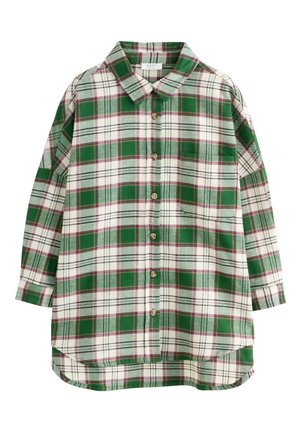 REGULAR FIT - CHECK  - Bluza z gumbi - green