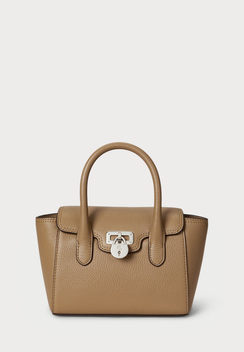 Lauren Ralph Lauren PEBBLED LEATHER SMALL TANNER SATCHEL - Borsa a mano - camel