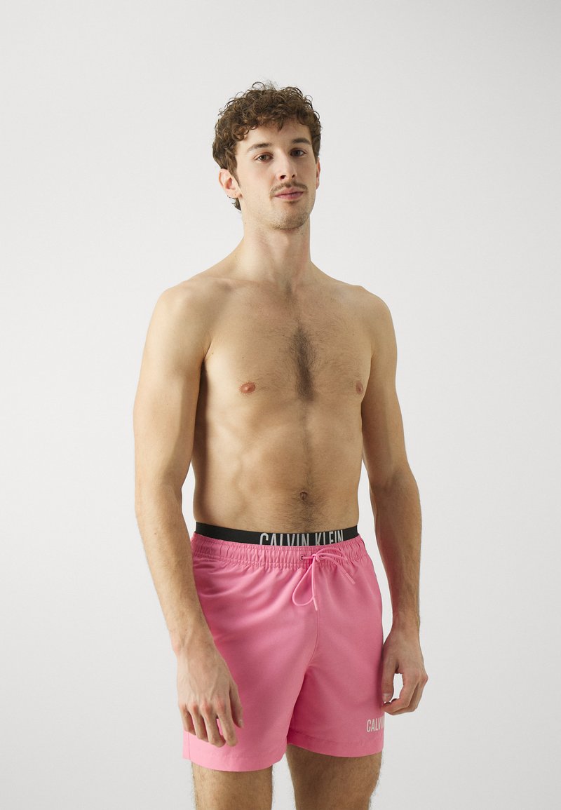 Calvin Klein Swimwear MEDIUM DOUBLE - Peldēšanas šorti - sachet pink