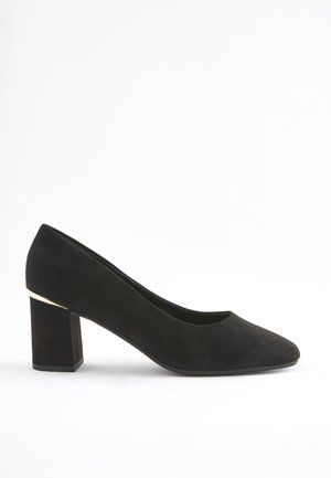 FOREVER COMFORT SQUARE TOE REGULAR WIDE FIT - Klasiski papēži - black gold