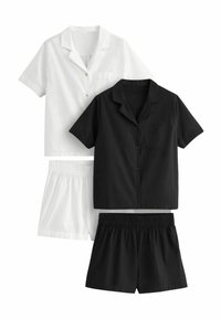 THE SET 2 PACK BUTTON THROUGH - REGULAR FIT - Pyžamová súprava - black white
