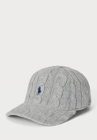 CABLE KNIT COTTON BALL CAP - Nokkmüts - grey heather
