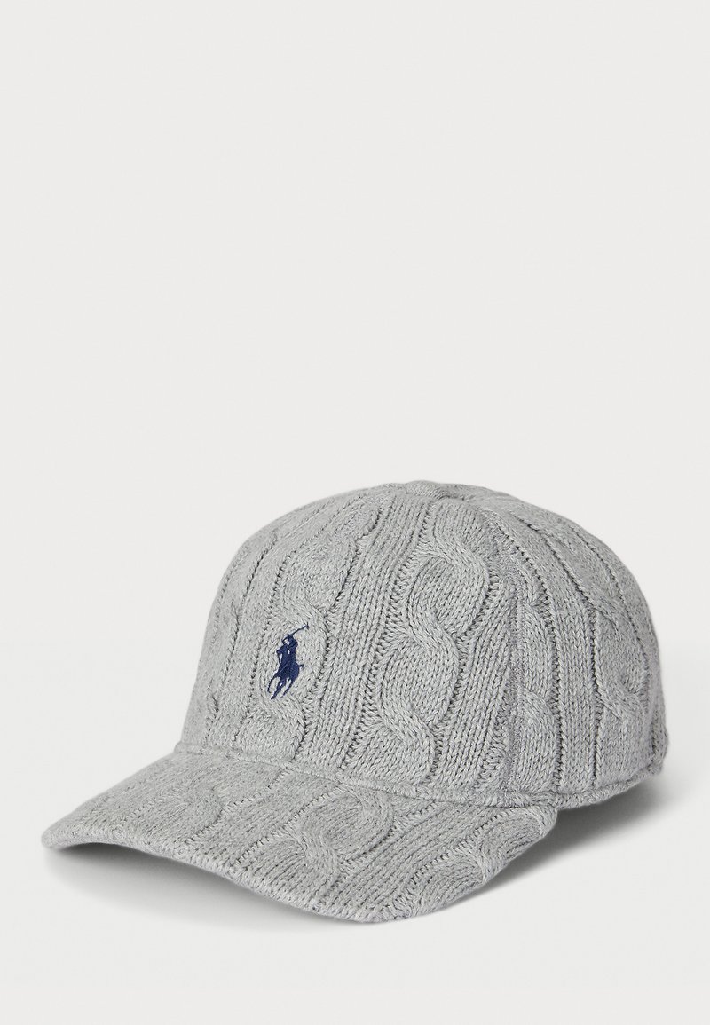 Polo Ralph Lauren CABLE KNIT COTTON BALL CAP - Καπέλο - grey heather