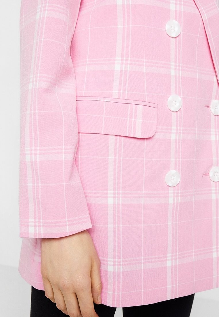 Kurzmantel Vero Moda Karierter Mantel Vero Moda Kurzmantel Pink