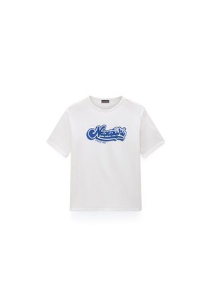 Napapijri K S-LUSTRE SS - T-shirt con stampa - white whisper