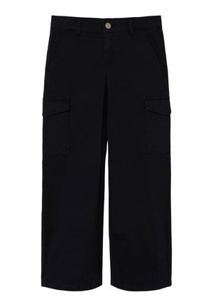 WIDE - Pantalones cargo - black