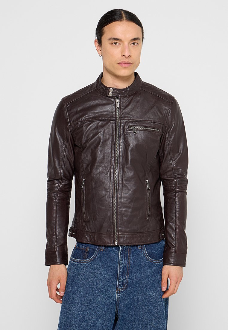 Lee Cooper Leren jas bruin