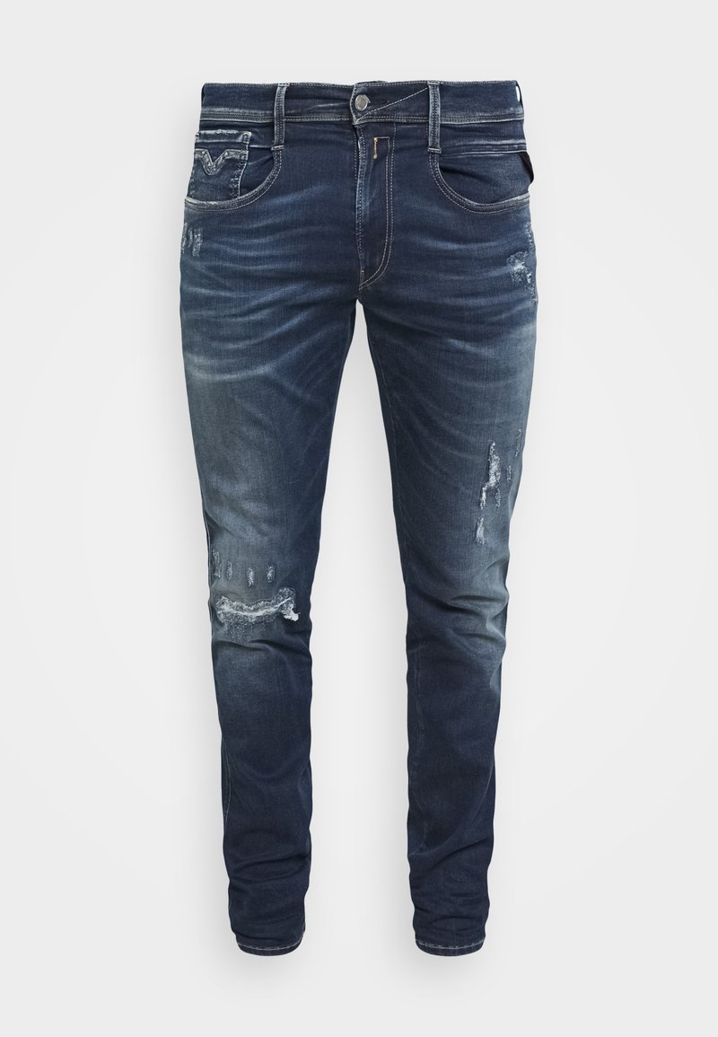 Replay Anbass Uomo Jeans W30/L32 Luce Blu Slim Fit Super Replay Anbass Uomo Jeans W30/L32 Luce Blu Slim Fit Super