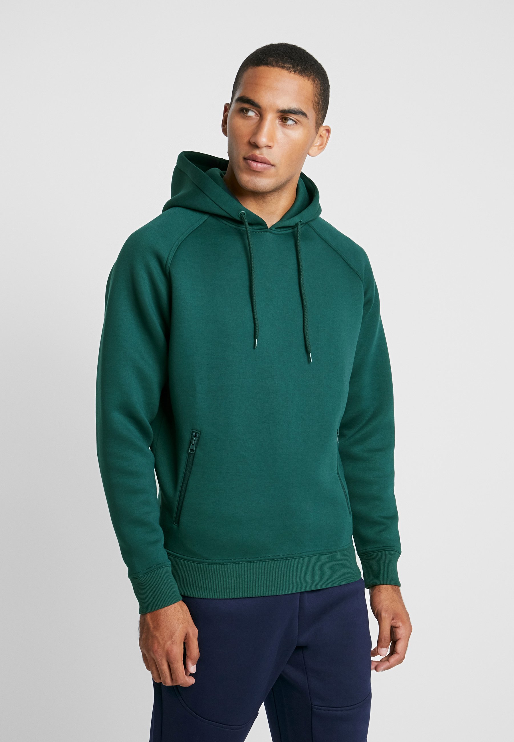 Urban Classics RAGLAN ZIP POCKET HOODY - Hoodie - bottlegreen/dark green -  Zalando.ie