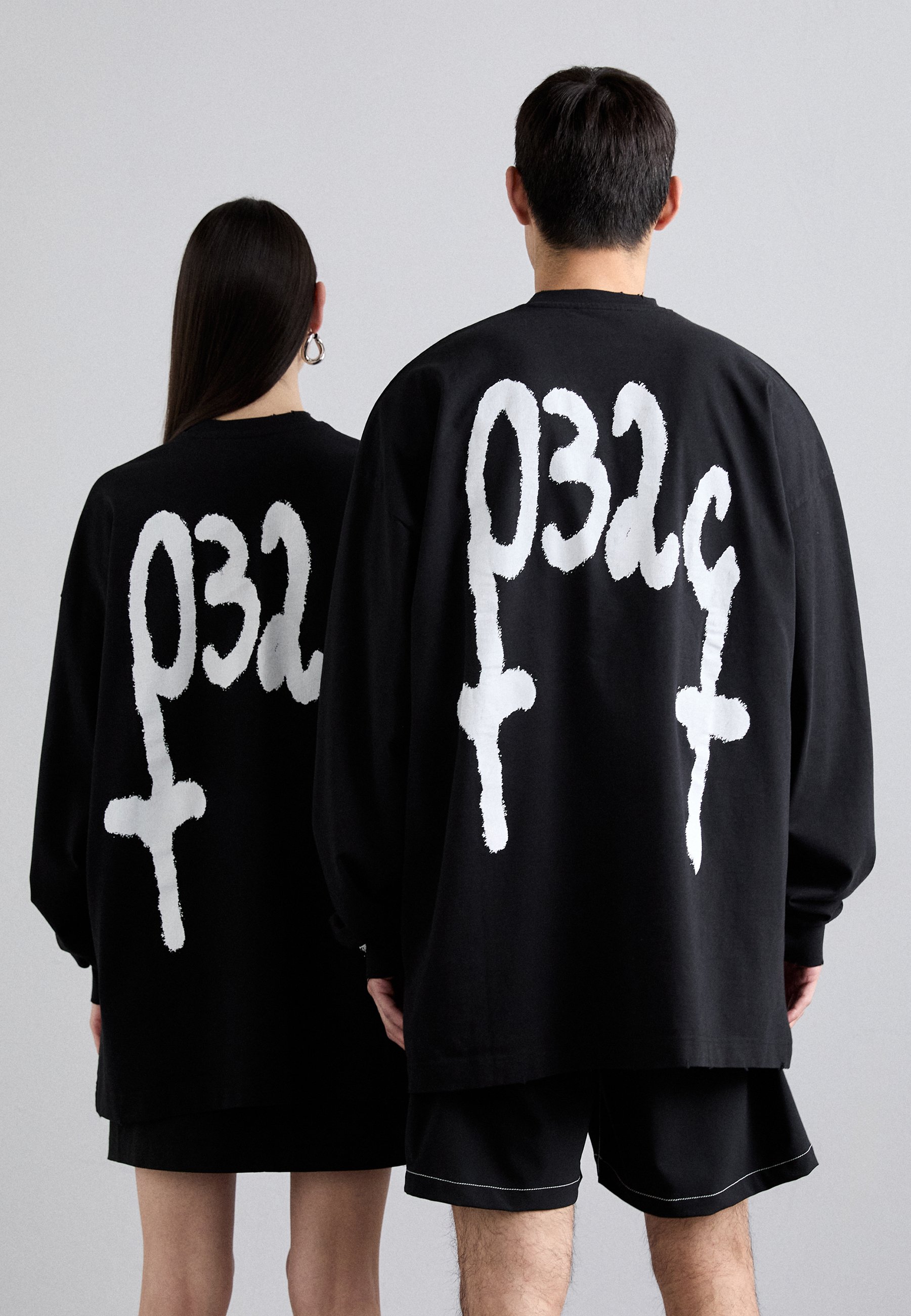 032c MAYHEM OVERSIZED LONGSLEEVE UNISEX - Langarmshirt - black 