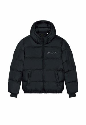 AMOUR ROCK EMBROIDERY UNISEX PUFFER - Winterjacke - black