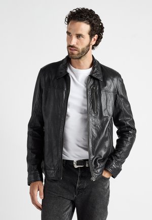 JCC Nahkatakki - black