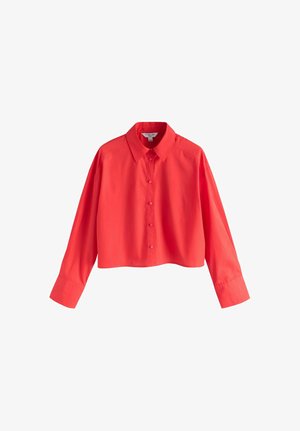 Next, REGULAR FIT - OVERSIZED BOYFRIEND LONG SLEEVE SHIRT . - Camicia - red